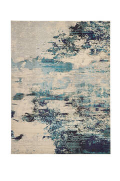 Nourison Celestial Beige Rectangle 9x12 ft Polypropylene Carpet 112785
