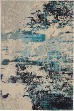 Nourison Celestial Beige Rectangle 4x6 ft Polypropylene Carpet 112786