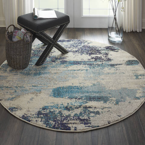 Nourison Celestial Beige Round 40 X 40 Area Rug 805-112787 Image 3