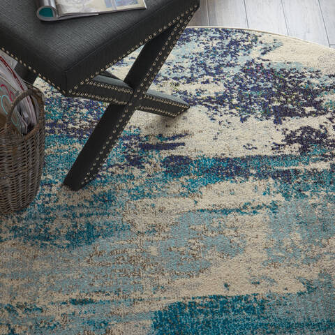 Nourison Celestial Beige Round 40 X 40 Area Rug 805-112787 Image 4