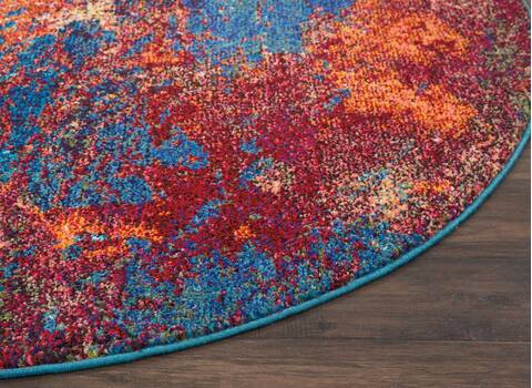 Nourison Celestial Blue Round 53 X 53 Area Rug 805-112795 Image 5