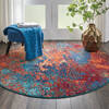 Nourison Celestial Blue Round 53 X 53 Area Rug  805-112795 Thumb 4