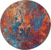 Nourison Celestial Blue Round 53 X 53 Area Rug  805-112795 Thumb 0