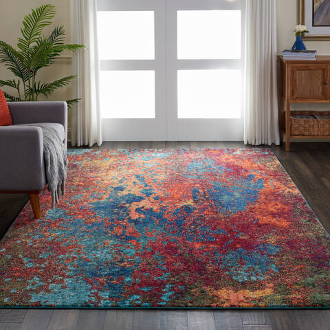 Nourison Celestial Blue 67 X 97 Area Rug 805-112796 Image 3