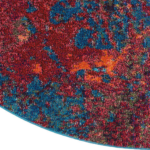 Nourison Celestial Blue Round 710 X 710 Area Rug 805-112797 Image 5