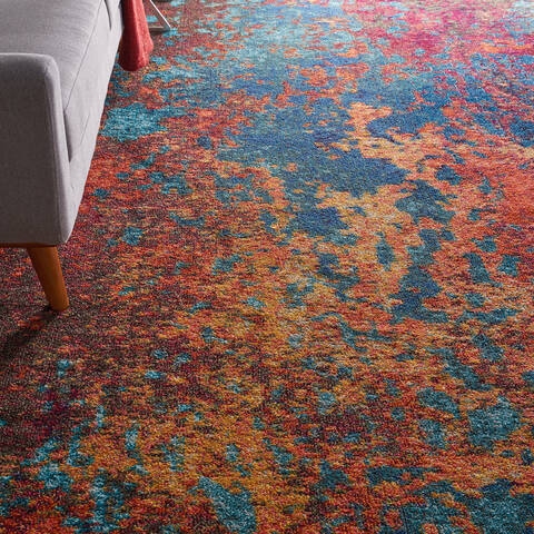 Nourison Celestial Blue 90 X 120 Area Rug 805-112798 Image 4