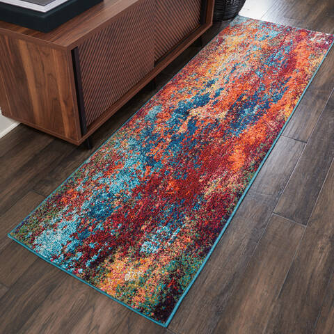 Nourison Celestial Blue Runner 22 X 76 Area Rug 805-112799 Image 3
