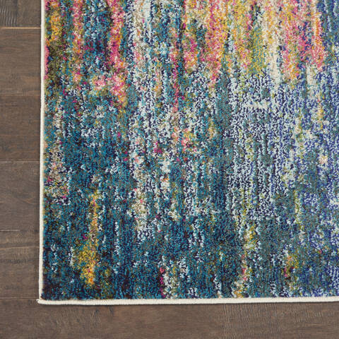 Nourison Celestial Blue Runner 22 X 100 Area Rug 805-112801 Image 1