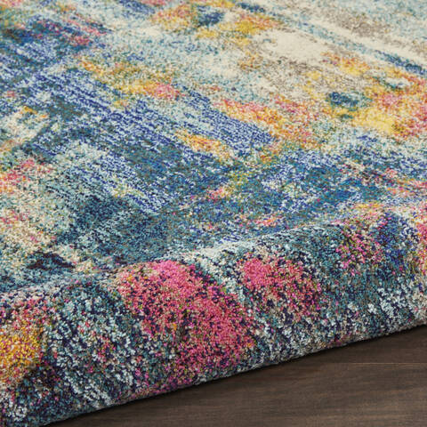 Nourison Celestial Blue Round 53 X 53 Area Rug 805-112807 Image 2