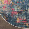 Nourison Celestial Blue Round 53 X 53 Area Rug 805-112807 Thumb 1