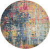 Nourison Celestial Blue Round 53 X 53 Area Rug 805-112807 Thumb 0