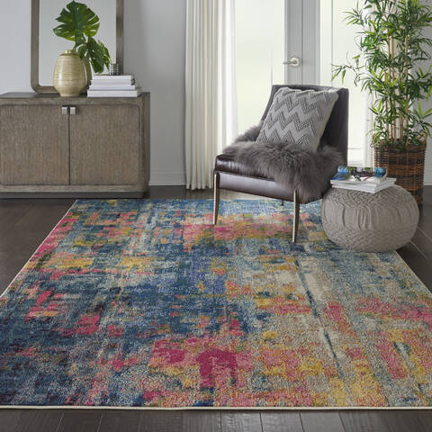 Nourison Celestial Blue 67 X 97 Area Rug 805-112808 Image 3