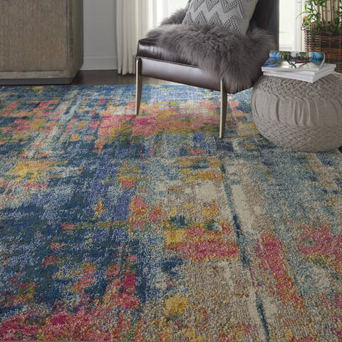 Nourison Celestial Blue 67 X 97 Area Rug 805-112808 Image 4