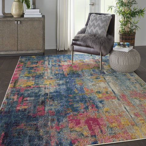 Nourison Celestial Blue 67 X 97 Area Rug 805-112808 Image 5