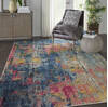 Nourison Celestial Blue 67 X 97 Area Rug 805-112808 Thumb 5