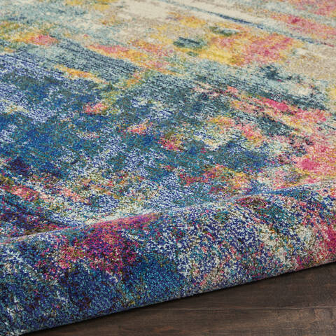 Nourison Celestial Blue Round 710 X 710 Area Rug 805-112809 Image 2