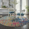 Nourison Celestial Blue Round 710 X 710 Area Rug  805-112809 Thumb 3