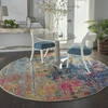 Nourison Celestial Blue Round 710 X 710 Area Rug 805-112809 Thumb 5