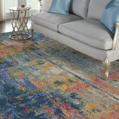 Nourison Celestial Blue 90 X 120 Area Rug 805-112810 Image 4