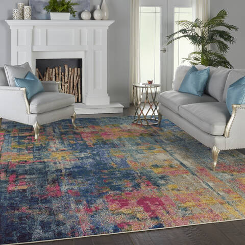 Nourison Celestial Blue 90 X 120 Area Rug 805-112810 Image 5
