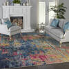 Nourison Celestial Blue 90 X 120 Area Rug  805-112810 Thumb 5