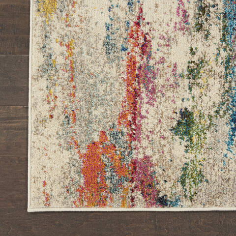 Nourison Celestial Beige Runner 20 X 60 Area Rug 805-112812 Image 1