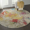 Nourison Celestial Beige Round 40 X 40 Area Rug  805-112818 Thumb 5