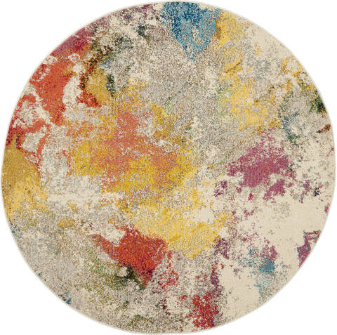 Nourison Celestial Beige Round 53 X 53 Area Rug 805-112819 Image 0