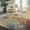 Nourison Celestial Beige Round 710 X 710 Area Rug  805-112821 Thumb 3