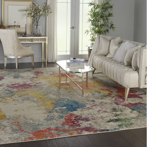 Nourison Celestial Beige 90 X 120 Area Rug 805-112822 Image 5