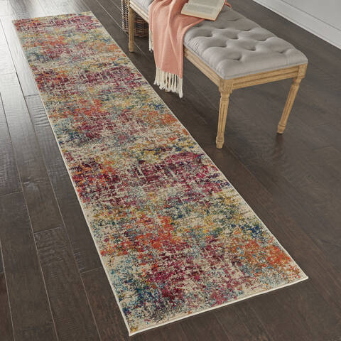 Nourison Celestial Purple Runner 22 X 100 Area Rug 805-112825 Image 3