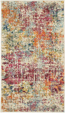 Nourison Celestial Purple Rectangle 2x4 ft Polypropylene Carpet 112829