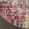 Nourison Celestial Purple Round 710 X 710 Area Rug 805-112833 Thumb 1