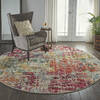 Nourison Celestial Purple Round 710 X 710 Area Rug 805-112833 Thumb 3