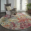 Nourison Celestial Purple Round 710 X 710 Area Rug 805-112833 Thumb 5