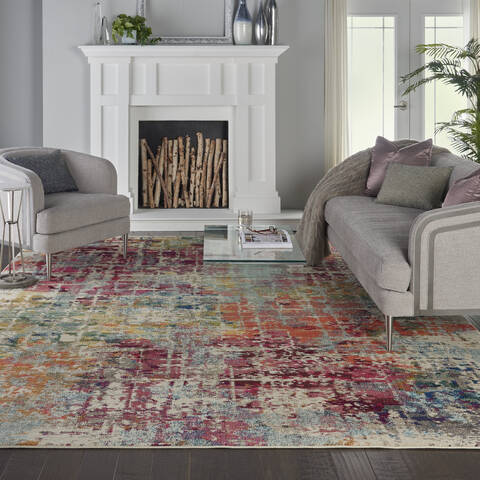 Nourison Celestial Purple 90 X 120 Area Rug 805-112834 Image 3