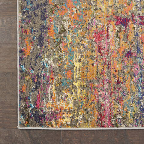 Nourison Celestial Multicolor Runner 22 X 100 Area Rug 805-112837 Image 1