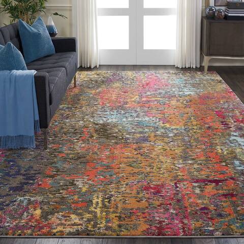 Nourison Celestial Multicolor 710 X 106 Area Rug 805-112840 Image 3