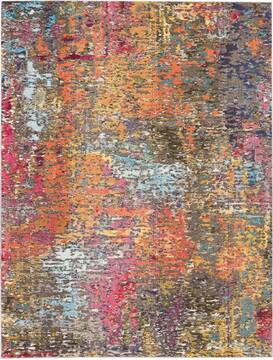 Nourison Celestial Multicolor Rectangle 8x10 ft Polypropylene Carpet 112840