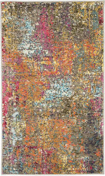 Nourison Celestial Multicolor Rectangle 2x4 ft Polypropylene Carpet 112841