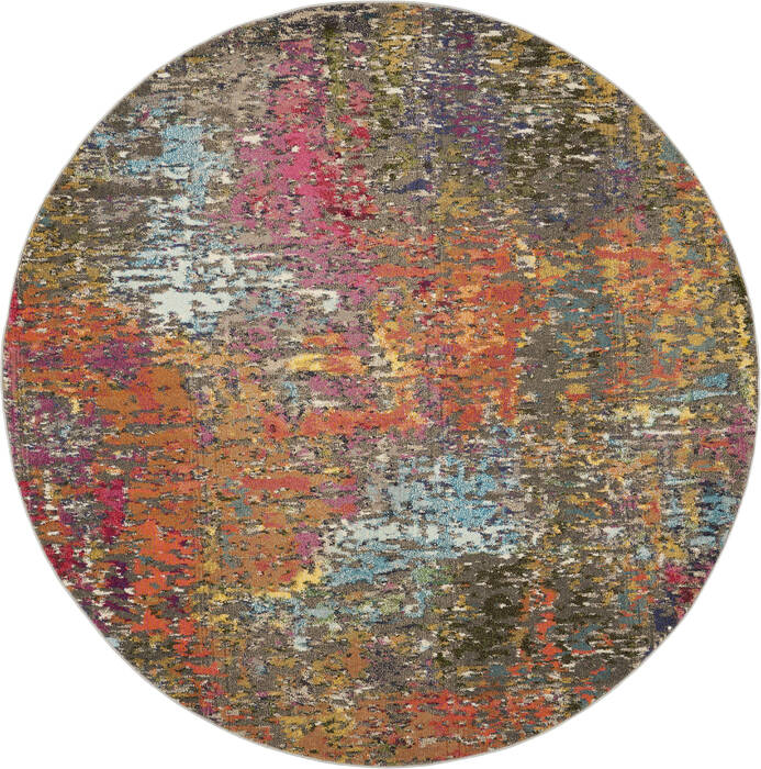 Nourison Celestial Multicolor Round 40 X 40 Area Rug 805-112842 Image 0