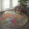 Nourison Celestial Multicolor Round 53 X 53 Area Rug  805-112843 Thumb 5
