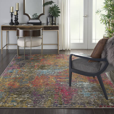 Nourison Celestial Multicolor 67 X 97 Area Rug 805-112844 Image 3