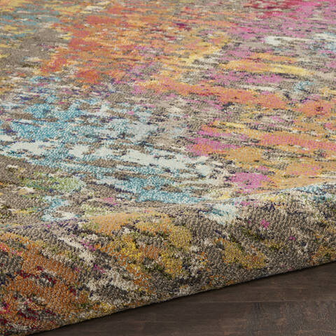 Nourison Celestial Multicolor Round 710 X 710 Area Rug 805-112845 Image 2