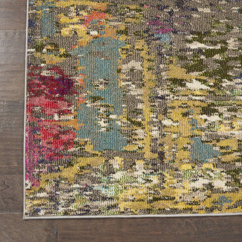 Nourison Celestial Multicolor 90 X 120 Area Rug 805-112846 Image 1