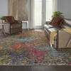 Nourison Celestial Multicolor 90 X 120 Area Rug  805-112846 Thumb 3