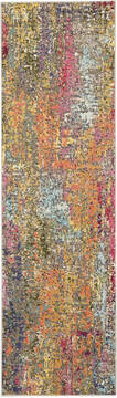 Nourison Celestial Multicolor Runner 6 to 9 ft Polypropylene Carpet 112847