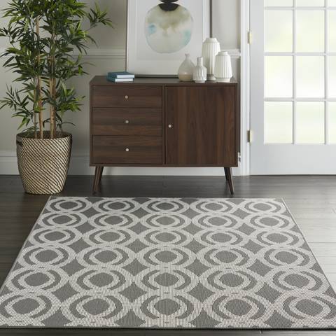 Nourison CALABAS White 53 X 73 Area Rug 805-112864 Image 1