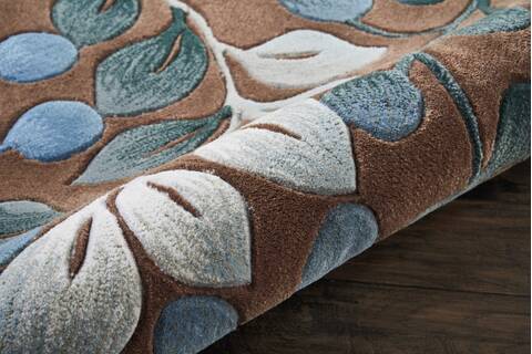 Nourison Contour Brown Round 50 X 50 Area Rug 805-112873 Image 2