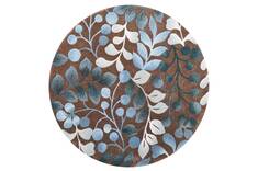 Nourison Contour Brown Round 5'0" X 5'0" Area Rug  805-112873